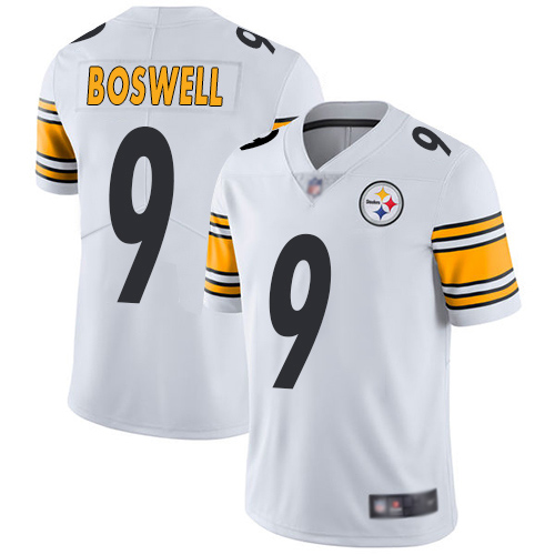 Youth Pittsburgh Steelers Football 9 Limited White Chris Boswell Road Vapor Untouchable Nike NFL Jersey